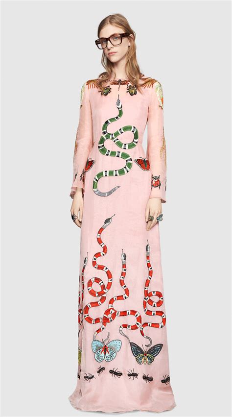 snake gucci dress